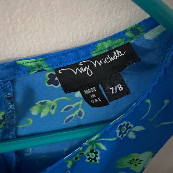 My Michelle Blue and Green Sheath Maxi Dress - Picture 2 of 4